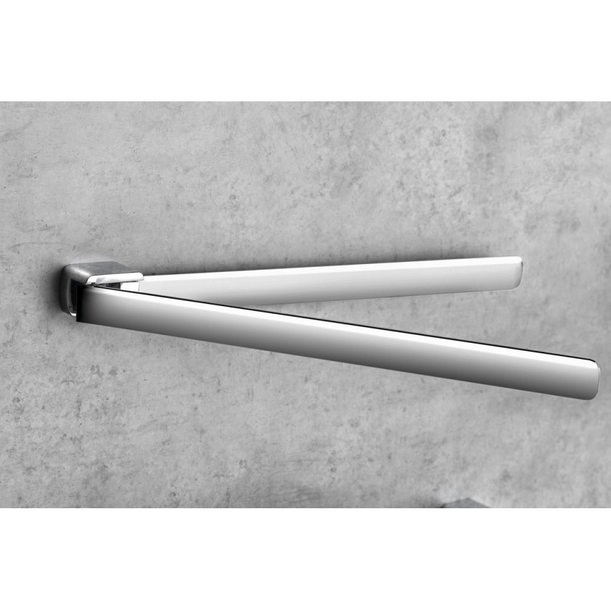 Gedy - Wall rotating towel holder PIRENEI 36 cm shiny chrome