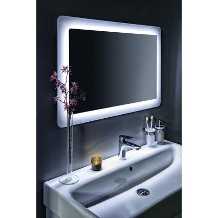 Gedy - Wall soap dispenser PIRENEI 110 mm milky glass/shiny chrome