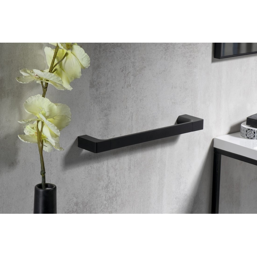 Gedy - Wall towel holder PIRENEI 6,6x35 cm matte black
