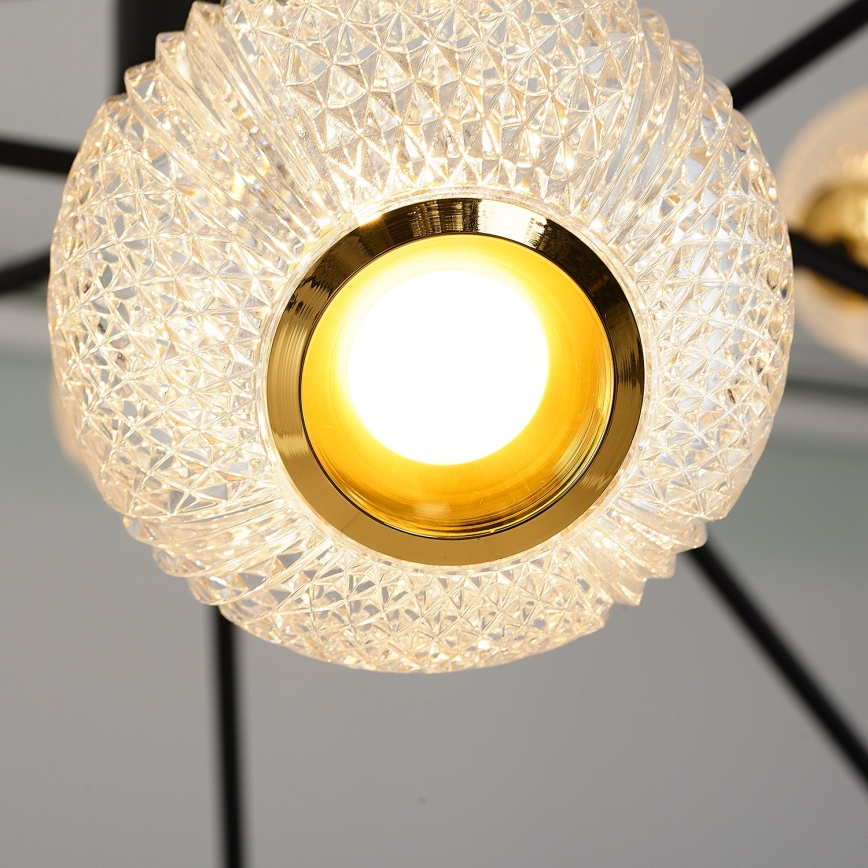 GELA LED Pendant Light 12xLED/5W/230V 3000K Black/Gold