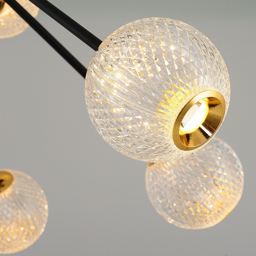 GELA LED Pendant Light 12xLED/5W/230V 3000K Black/Gold