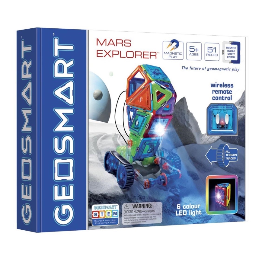 GeoSmart - Magnetic building set Mars Explorer 51 pcs
