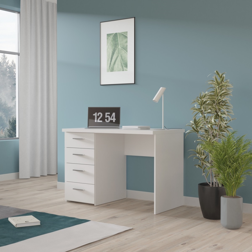 GINO White Writing Desk