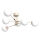 GLAME Flush-Mounted Chandelier 6xE27/15W/230V