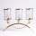 GLAMOUR Candle Holder, Gold/Clear