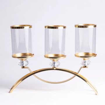 GLAMOUR Candle Holder, Gold