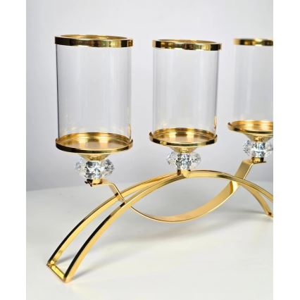 GLAMOUR Candle Holder, Gold