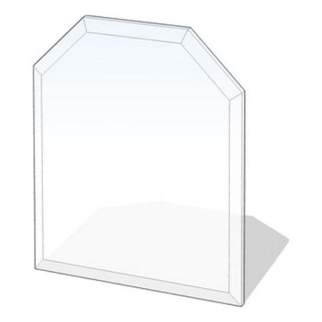 Glass under fireplace 1200x1000x8 mm