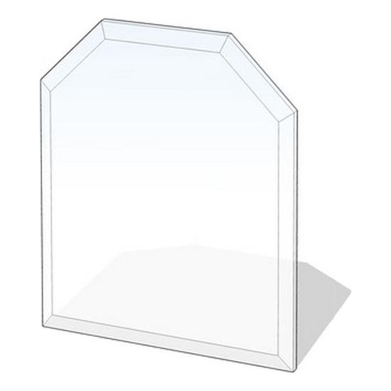 Glass under fireplace 1200x1000x8 mm