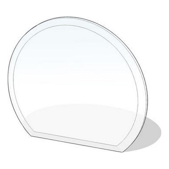 Glass under fireplace 1200x1050x8 mm semicircular