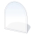 Glass under fireplace 1300x1200x8 mm semi-arch