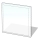 Glass under fireplace 800x800x8 mm square