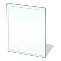 Glass under fireplace 900x750x8 mm rectangle