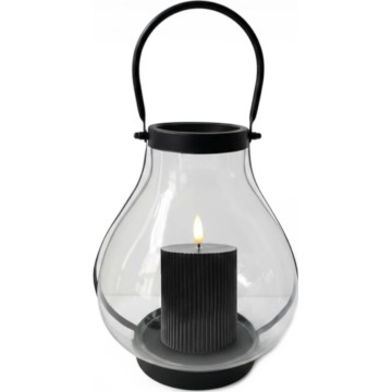 GLASSY Decorative Lantern 25 cm Black