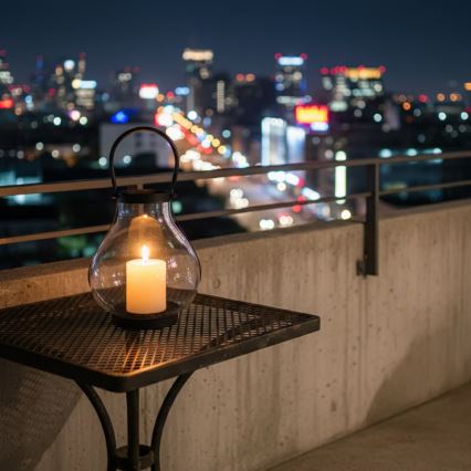 GLASSY Decorative Lantern 25 cm Black