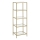 GLASY bookcase 40x125x30 cm, gold