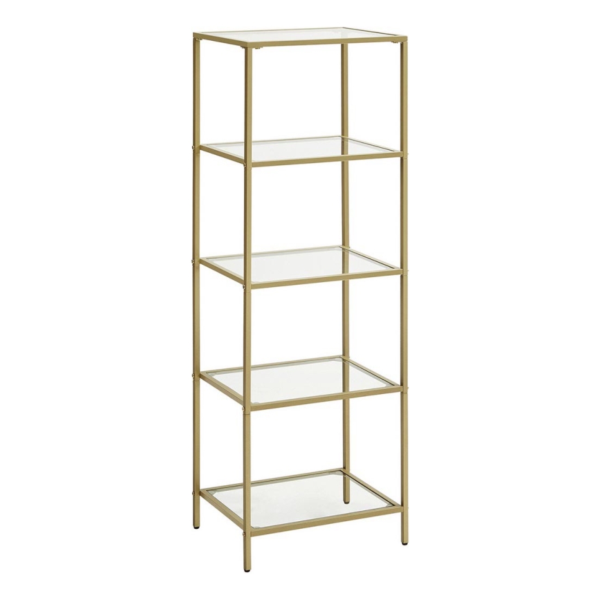 GLASY Gold Bookcase