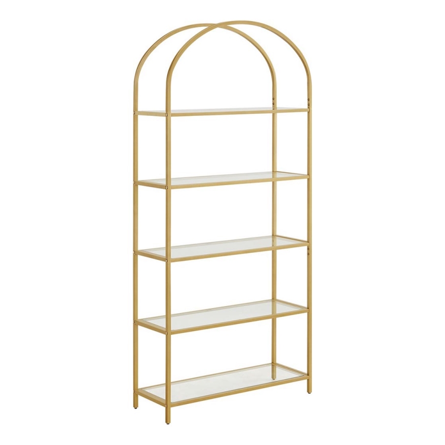 GLASY Gold Bookcase