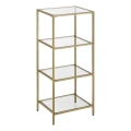 GLASY Gold Bookcase