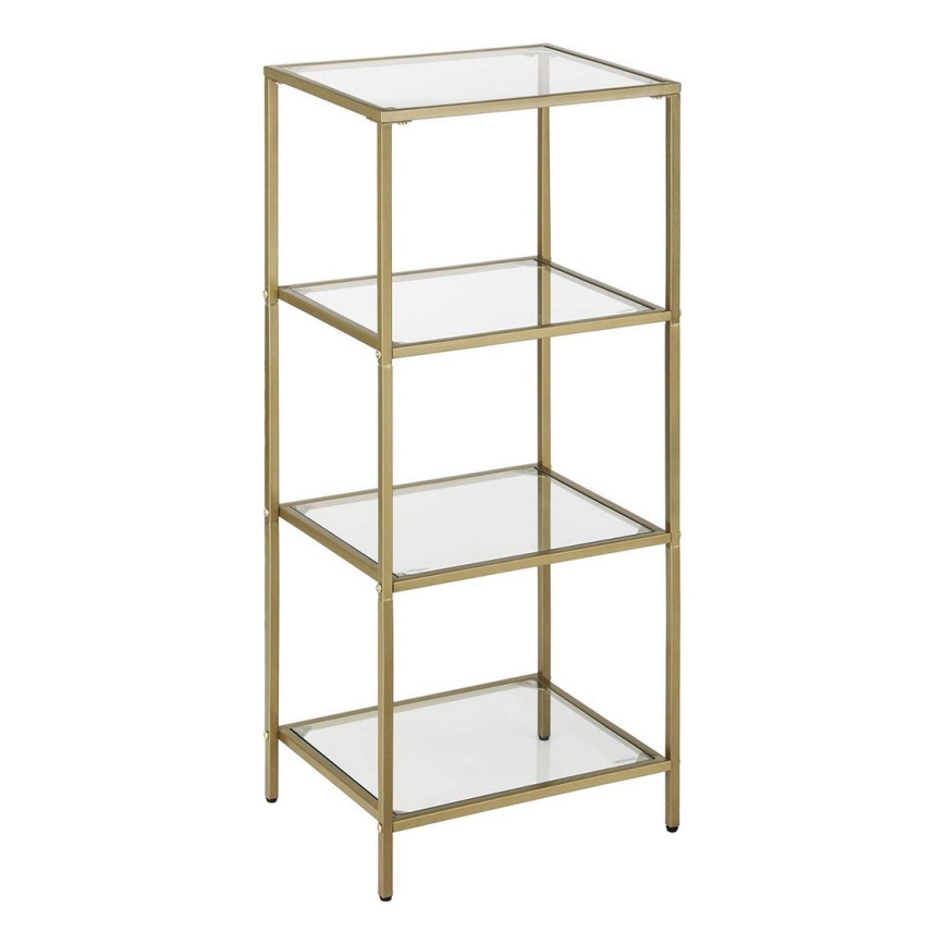 GLASY Gold Bookcase
