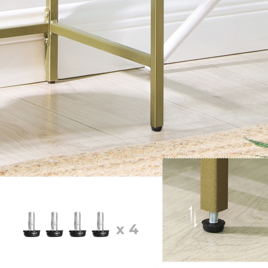 GLASY Gold Bookcase