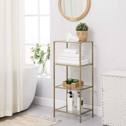 GLASY Gold Bookcase