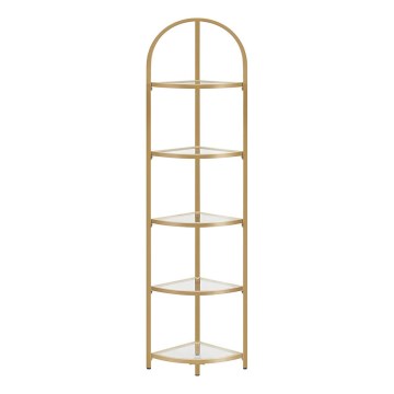 GLASY Gold Bookcase