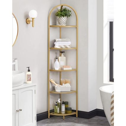 GLASY Gold Bookcase