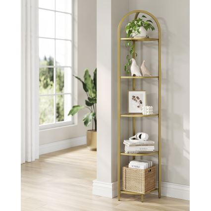 GLASY Gold Bookcase