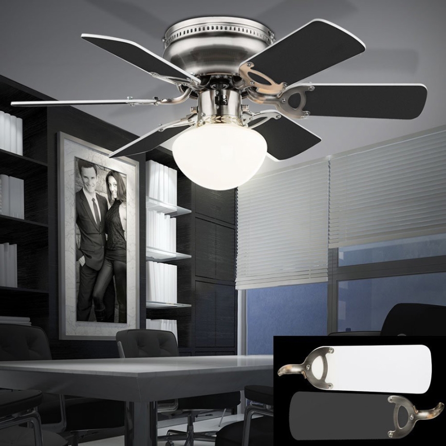 GLOBO 0307W - Ceiling fan UGO 1xE27/60W/230V