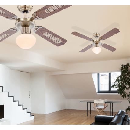 Globo - Ceiling fan 1xE27/60W/230V
