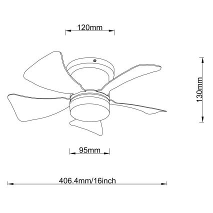 Globo - LED Dimmable ceiling fan LED/10W/230V 3000-6500K grey + remote control
