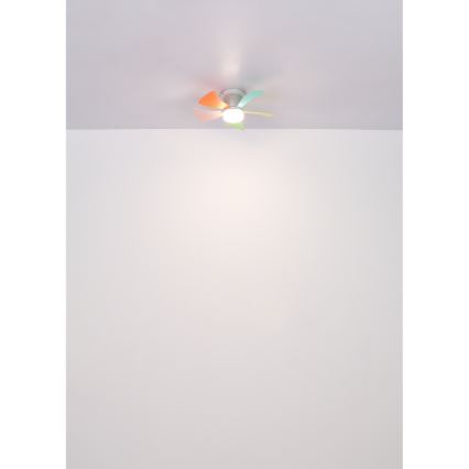 Globo - Dimmable LED Ceiling Fan LED/10W/230V 3000-6500K Color-changing + Remote Control
