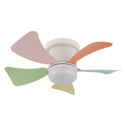 Globo - Dimmable LED Ceiling Fan LED/10W/230V 3000-6500K Color-changing + Remote Control