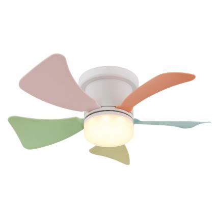 Globo - Dimmable LED Ceiling Fan LED/10W/230V 3000-6500K Color-changing + Remote Control