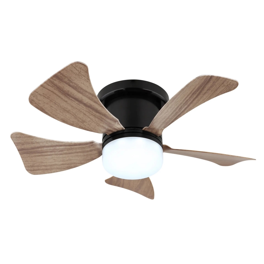 Globo - LED Dimmable ceiling fan LED/10W/230V 3000-6500K brown + remote control