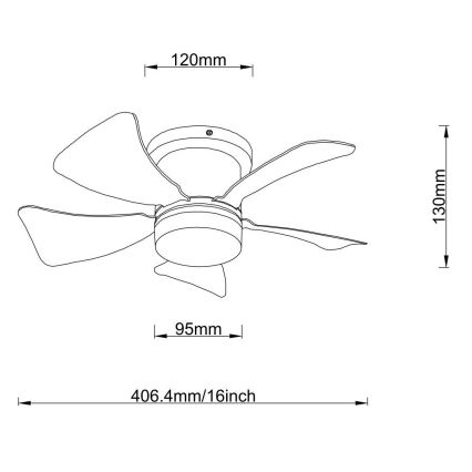 Globo - LED Dimmable ceiling fan LED/10W/230V 3000-6500K brown + remote control