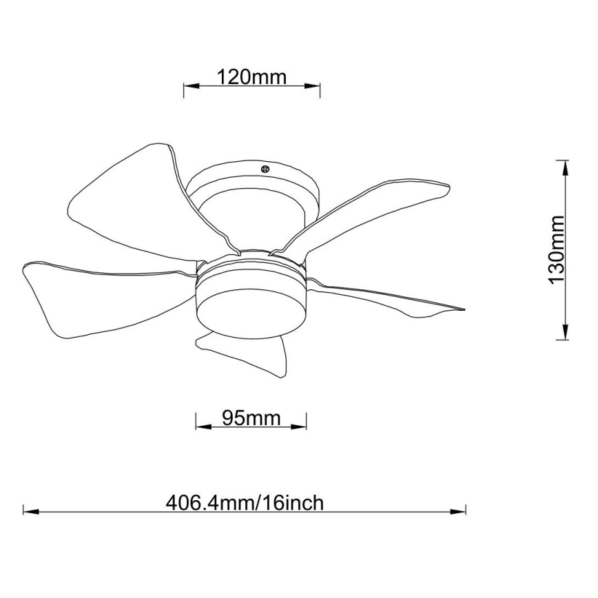 Globo - LED Dimmable ceiling fan LED/10W/230V 3000-6500K brown + remote control