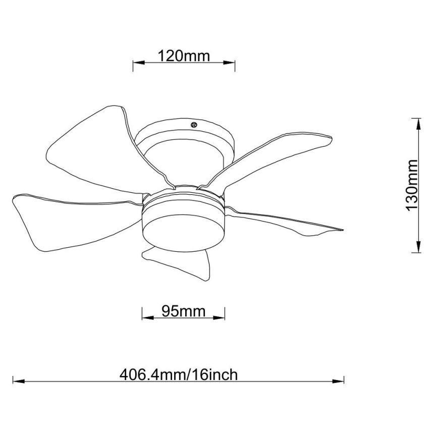 Globo - LED Dimmable ceiling fan LED/10W/230V 3000-6500K white + remote control