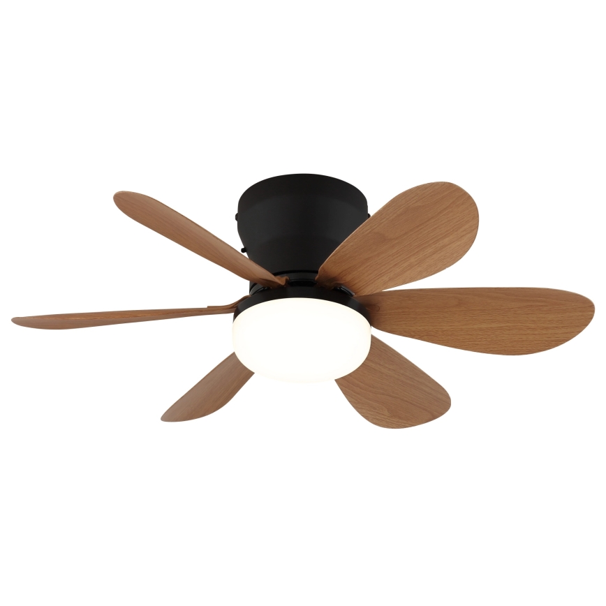 Globo - Dimmable LED ceiling fan LED/5W/230V 2700-6500K brown + remote control