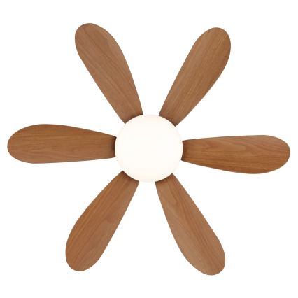 Globo - Dimmable LED ceiling fan LED/5W/230V 2700-6500K brown + remote control