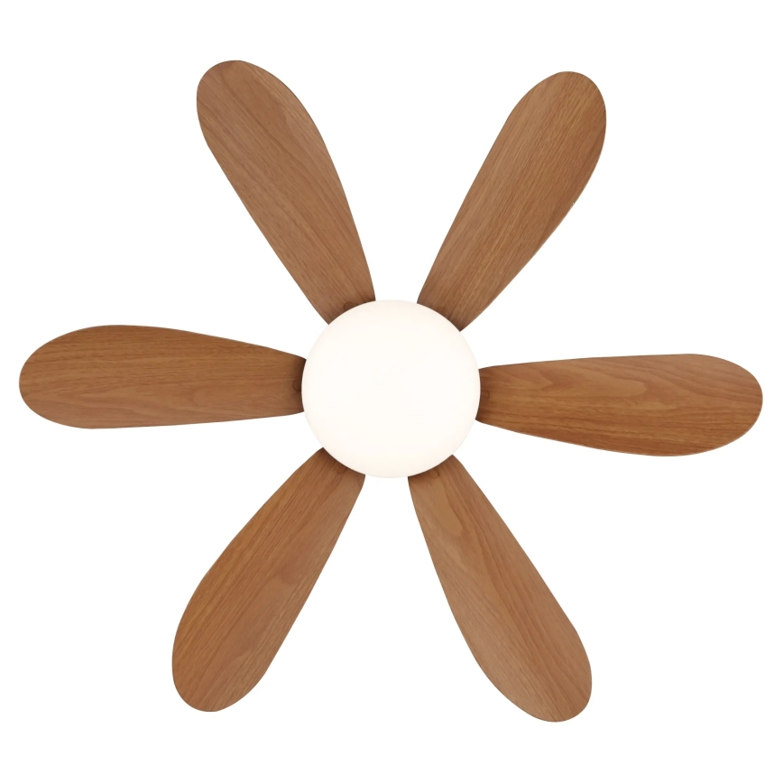 Globo - Dimmable LED ceiling fan LED/5W/230V 2700-6500K brown + remote control