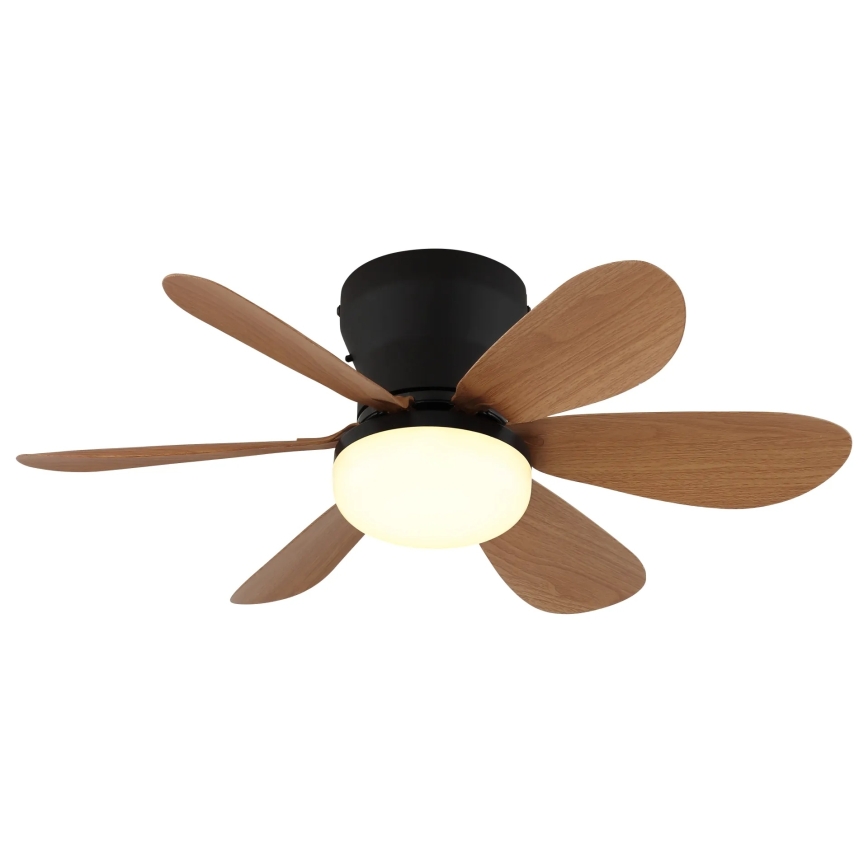 Globo - Dimmable LED ceiling fan LED/5W/230V 2700-6500K brown + remote control