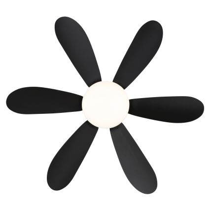 Globo - Dimmable LED Ceiling Fan LED/5W/230V 2700-6500K Black + Remote Control
