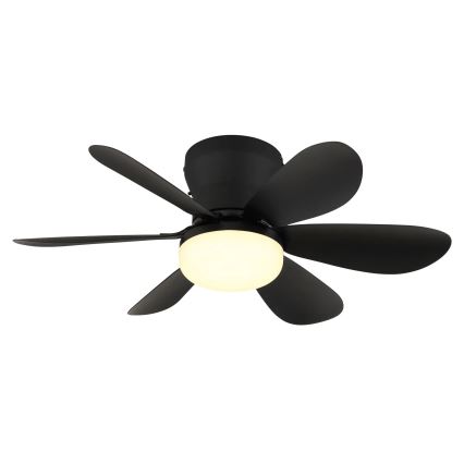Globo - Dimmable LED Ceiling Fan LED/5W/230V 2700-6500K Black + Remote Control