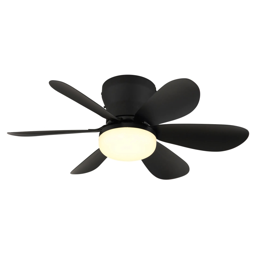 Globo - Dimmable LED Ceiling Fan LED/5W/230V 2700-6500K Black + Remote Control
