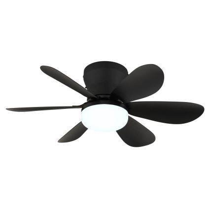 Globo - Dimmable LED Ceiling Fan LED/5W/230V 2700-6500K Black + Remote Control