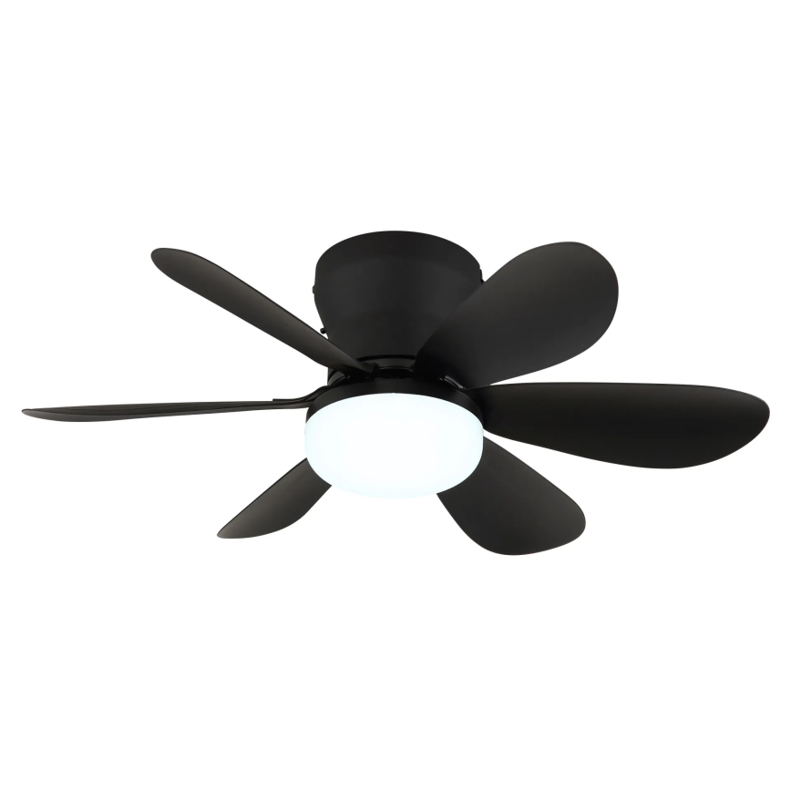 Globo - Dimmable LED Ceiling Fan LED/5W/230V 2700-6500K Black + Remote Control