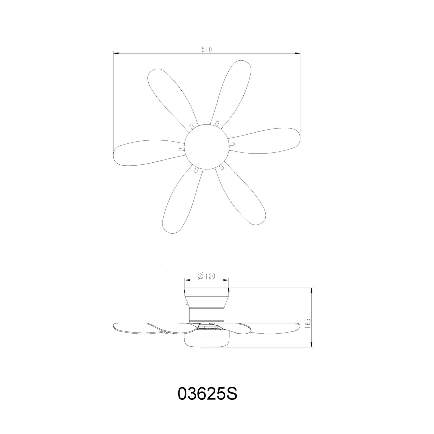 Globo - Dimmable LED Ceiling Fan LED/5W/230V 2700-6500K Black + Remote Control