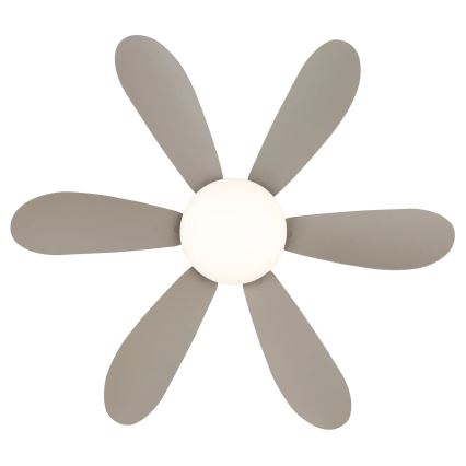 Globo - Dimmable LED ceiling fan LED/5W/230V 2700–6500K beige + remote control